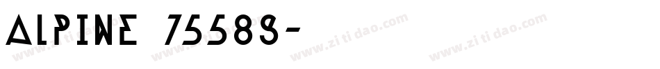Alpine 7558S字体转换